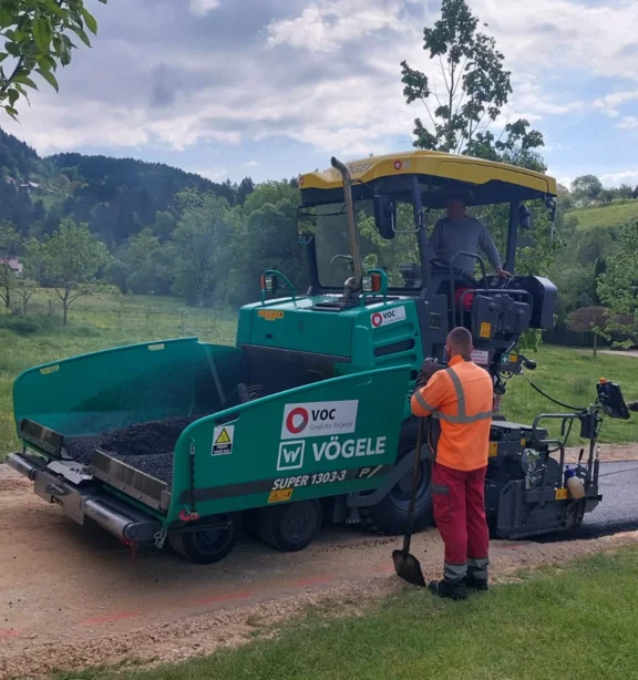 Dobavljen novi finišer VÖGELE S-1303-3i z izvlečno vgrajevalno desko AB340-3TV za VOC CELJE